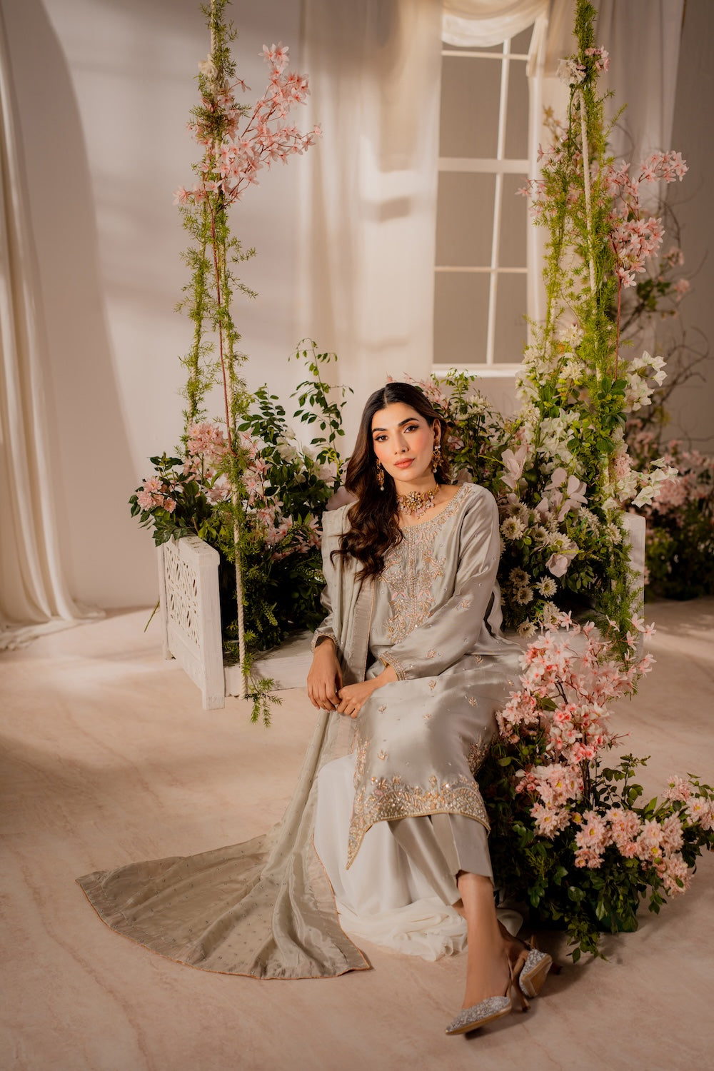 Vintage | Shehnayi Formals | Mahzeb -  Vintage Ladies Clothes - Original Designer Dress - House of Maryam
