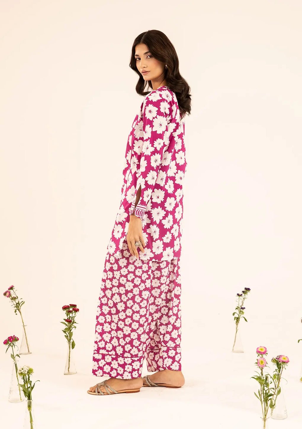 Elaf Premium | Pret 25 | EPT-02 IVERA-Brand:Elaf Premium-Type:Ladies Clothes-Magenta-Lawn-House of Maryam- Buy in UK, USA