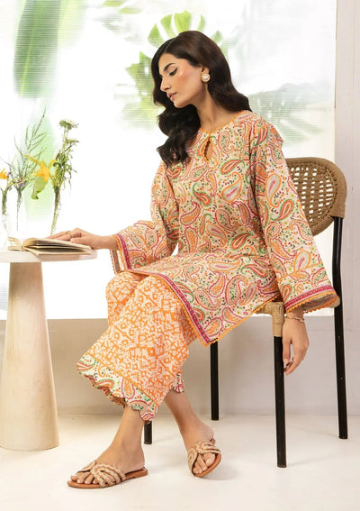 Elaf Premium | Pret 25 | EPT-05 BELA-Brand:Elaf Premium-Type:Ladies Clothes-Peach-Lawn-House of Maryam- Buy in UK, USA
