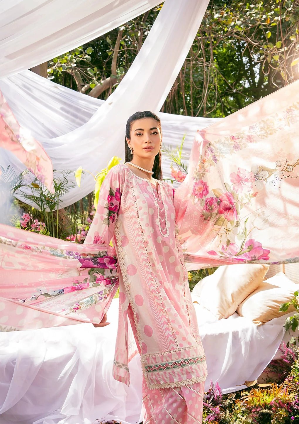 Elaf Premium | Prints 25 | EPS-2A ROSE DUSK-Brand:Elaf Premium-Type:Ladies Clothes-Pink-Lawn-House of Maryam- Buy in UK, USA