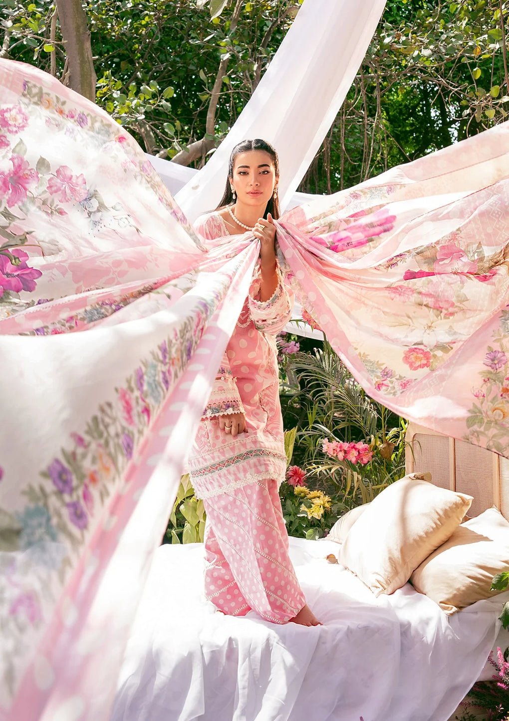 Elaf Premium | Prints 25 | EPS-2A ROSE DUSK-Brand:Elaf Premium-Type:Ladies Clothes-Pink-Lawn-House of Maryam- Buy in UK, USA