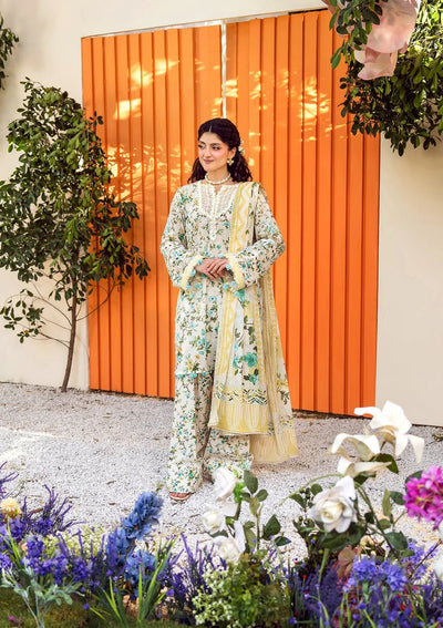 Elaf Premium | Prints 25 | EPS-3A IVORY WHISPERS-Brand:Elaf Premium-Type:Ladies Clothes-Off White-Lawn-House of Maryam- Buy in UK, USA