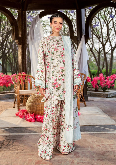 Elaf Premium | Prints 25 | EPS-3B DAY BLOOM-Brand:Elaf Premium-Type:Ladies Clothes-Ivory-Lawn-House of Maryam- Buy in UK, USA