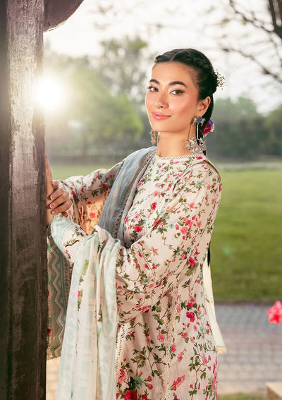Elaf Premium | Prints 25 | EPS-3B DAY BLOOM-Brand:Elaf Premium-Type:Ladies Clothes-Ivory-Lawn-House of Maryam- Buy in UK, USA