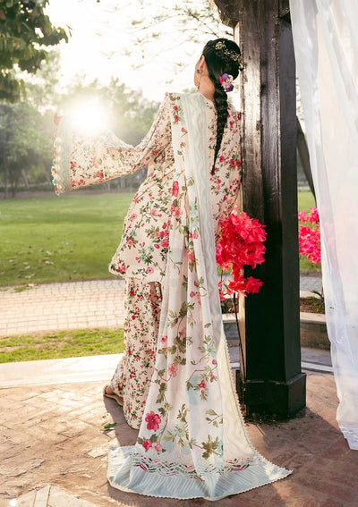 Elaf Premium | Prints 25 | EPS-3B DAY BLOOM-Brand:Elaf Premium-Type:Ladies Clothes-Ivory-Lawn-House of Maryam- Buy in UK, USA