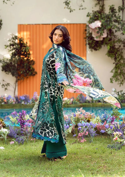 Elaf Premium | Prints 25 | EPS-4A SABLE LUXE-Brand:Elaf Premium-Type:Ladies Clothes-Dark Teal-Lawn-House of Maryam- Buy in UK, USA