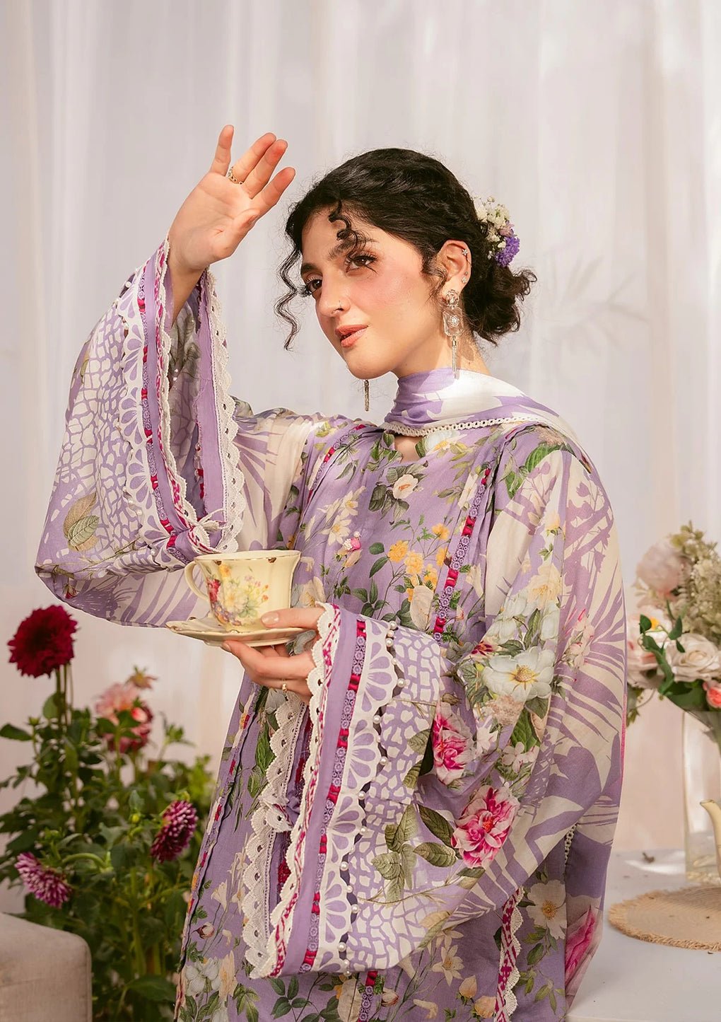 Elaf Premium | Prints 25 | EPS-5B LILABELLE-Brand:Elaf Premium-Type:Ladies Clothes-Lilac-Lawn-House of Maryam- Buy in UK, USA