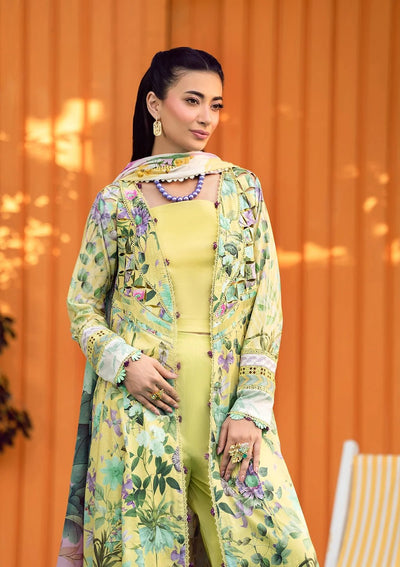Elaf Premium | Prints 25 | EPS-7A DAISY FIELDS-Brand:Elaf Premium-Type:Ladies Clothes-Yellow-Lawn-House of Maryam- Buy in UK, USA