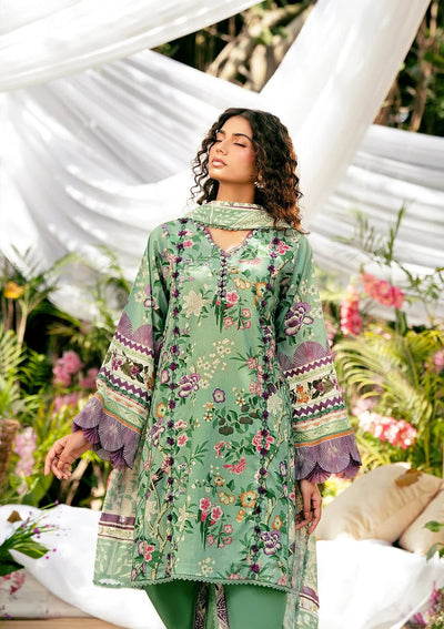 Elaf Premium | Prints 25 | EPS-8A MINTED DREAM-Brand:Elaf Premium-Type:Ladies Clothes-Sea Green-Lawn-House of Maryam- Buy in UK, USA