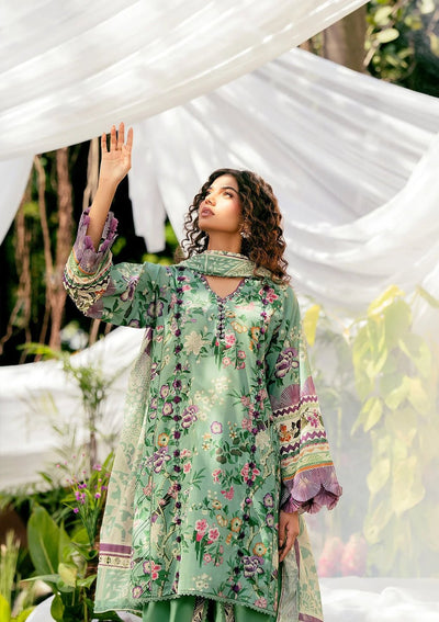Elaf Premium | Prints 25 | EPS-8A MINTED DREAM-Brand:Elaf Premium-Type:Ladies Clothes-Sea Green-Lawn-House of Maryam- Buy in UK, USA
