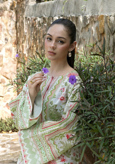 Elaf Premium | Ready to Wear 26 | EPV-10B VALENTINA-Brand:Elaf Premium-Type:Ladies Clothes-Mint Gray-Lawn-House of Maryam- Buy in UK, USA