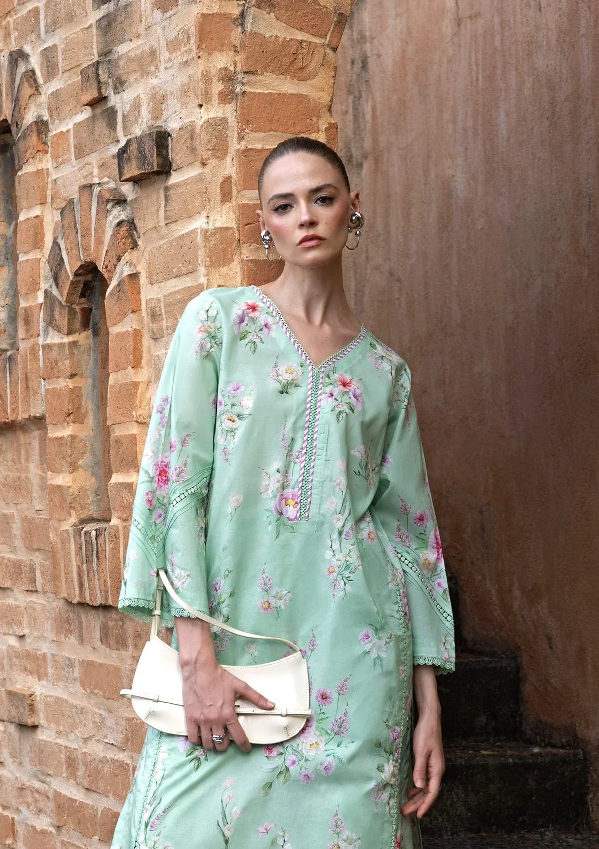 Elaf Premium | Ready to Wear 26 | EPV-2B MILANO-Brand:Elaf Premium-Type:Ladies Clothes-Ice Blue-Lawn-House of Maryam- Buy in UK, USA