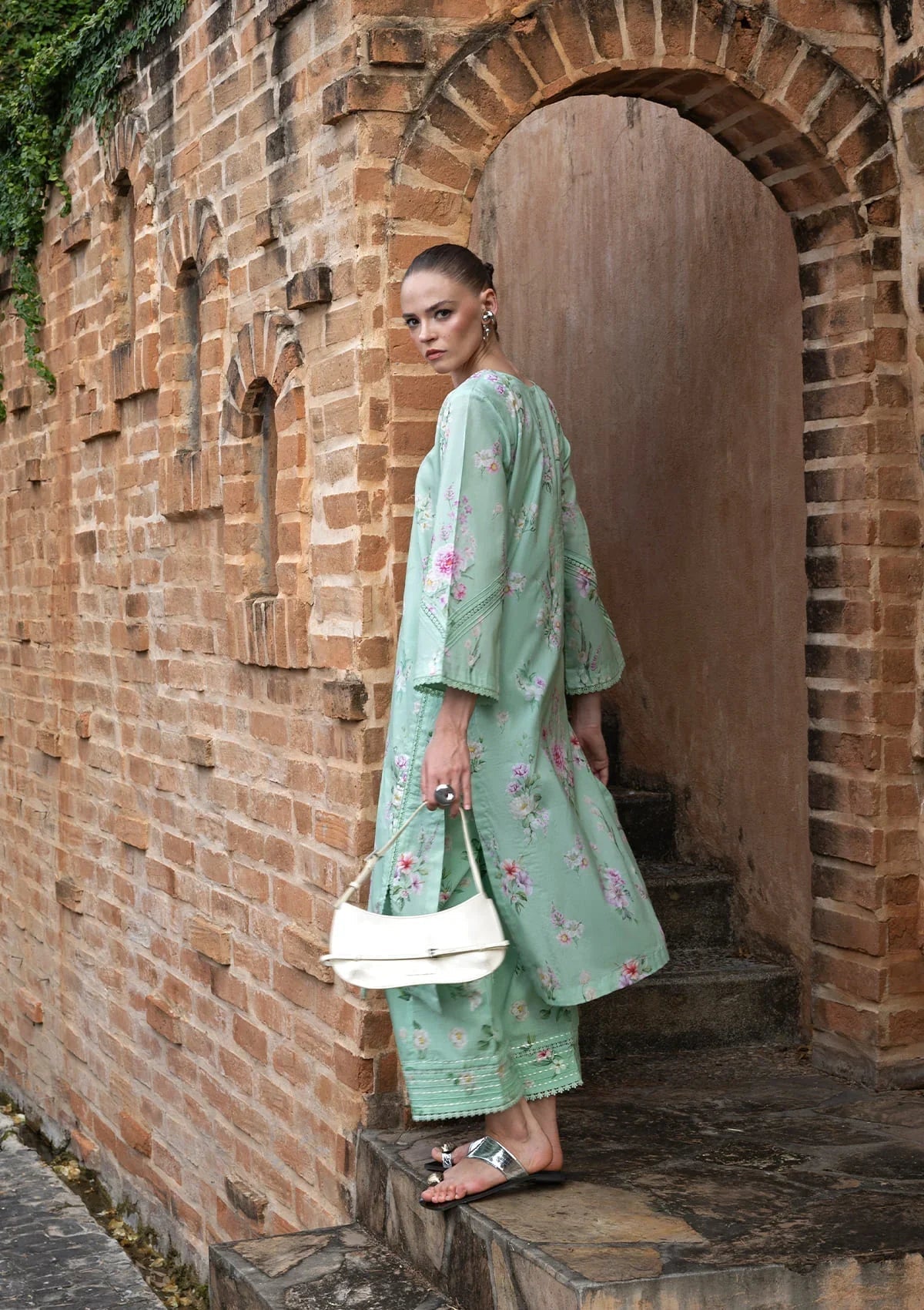 Elaf Premium | Ready to Wear 26 | EPV-2B MILANO-Brand:Elaf Premium-Type:Ladies Clothes-Ice Blue-Lawn-House of Maryam- Buy in UK, USA