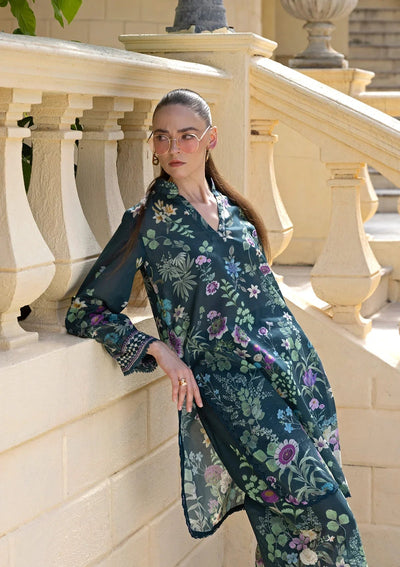 Elaf Premium | Ready to Wear 26 | EPV-4B PRETTY PLEATS-Brand:Elaf Premium-Type:Ladies Clothes-Bottle Green-Lawn-House of Maryam- Buy in UK, USA