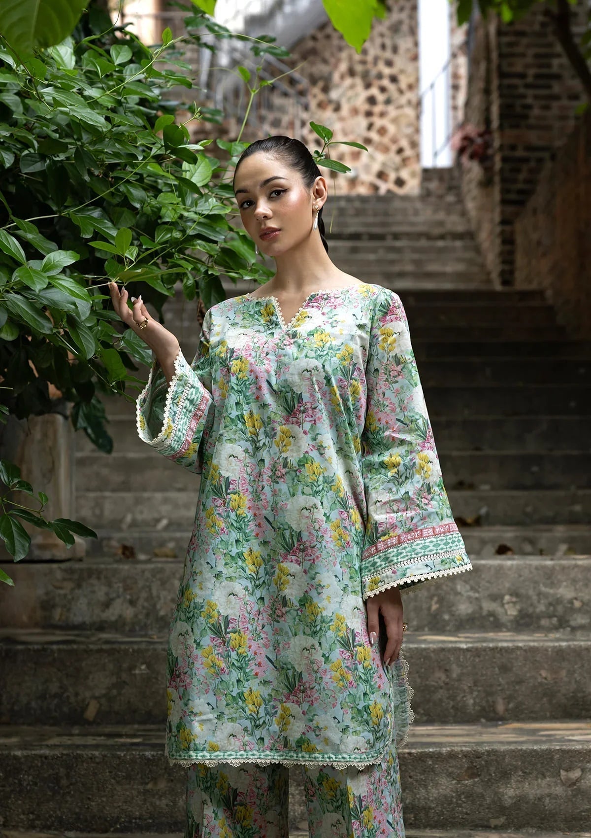 Elaf Premium | Ready to Wear 26 | EPV-6A TOO MUCH PETAL-Brand:Elaf Premium-Type:Ladies Clothes-Mint-Lawn-House of Maryam- Buy in UK, USA