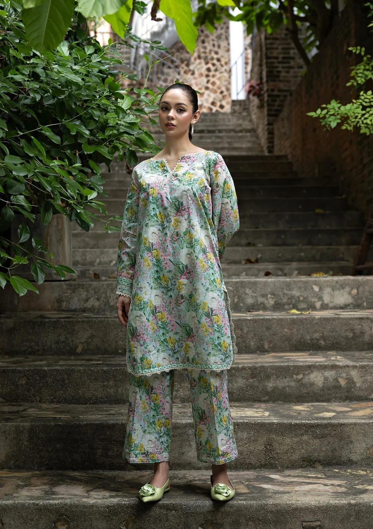 Elaf Premium | Ready to Wear 26 | EPV-6A TOO MUCH PETAL-Brand:Elaf Premium-Type:Ladies Clothes-Mint-Lawn-House of Maryam- Buy in UK, USA