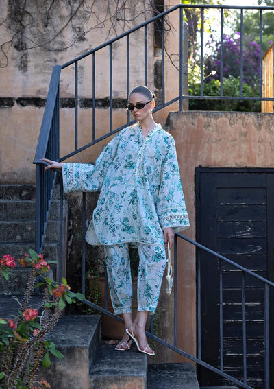 Elaf Premium | Ready to Wear 26 | EPV-7A SKY HIGH-Brand:Elaf Premium-Type:Ladies Clothes-Ice Blue-Lawn-House of Maryam- Buy in UK, USA