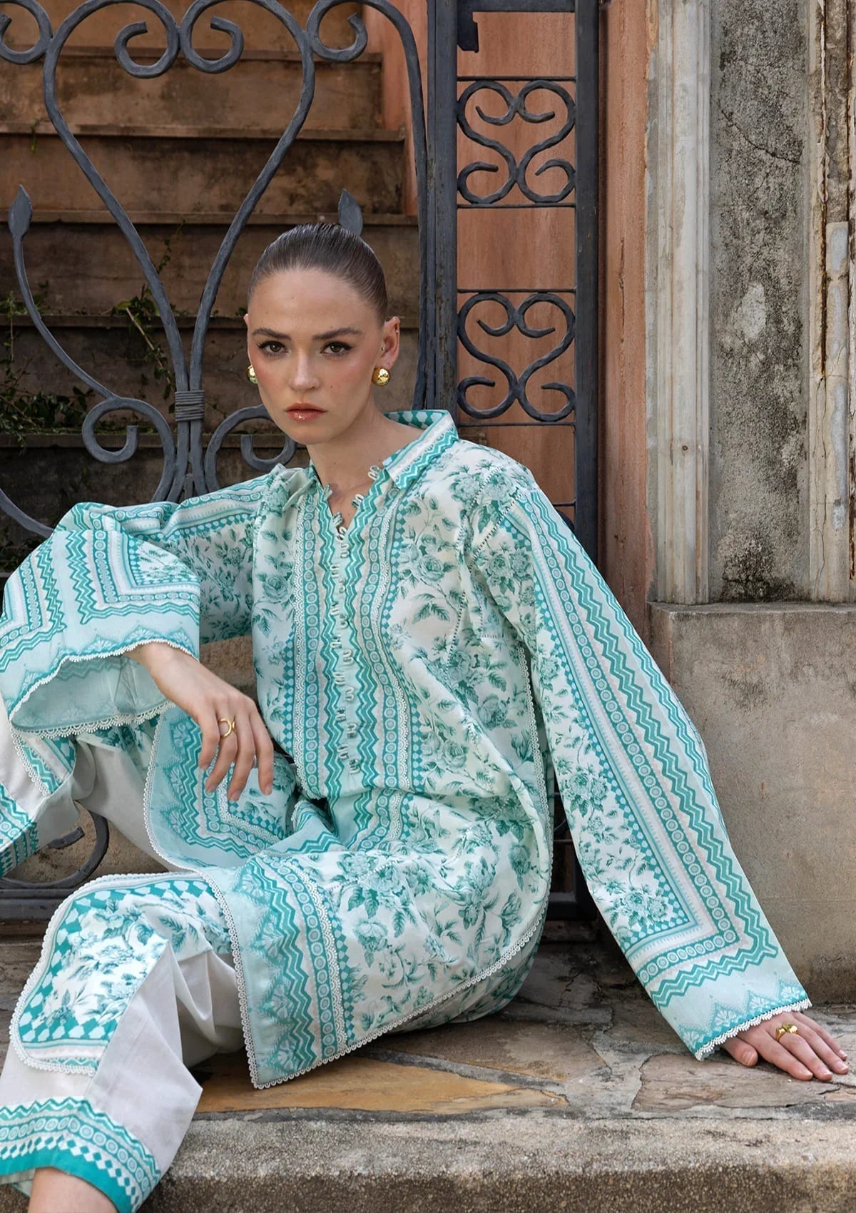 Elaf Premium | Ready to Wear 26 | EPV-8B MAMMA MIA-Brand:Elaf Premium-Type:Ladies Clothes-Off White-Lawn-House of Maryam- Buy in UK, USA