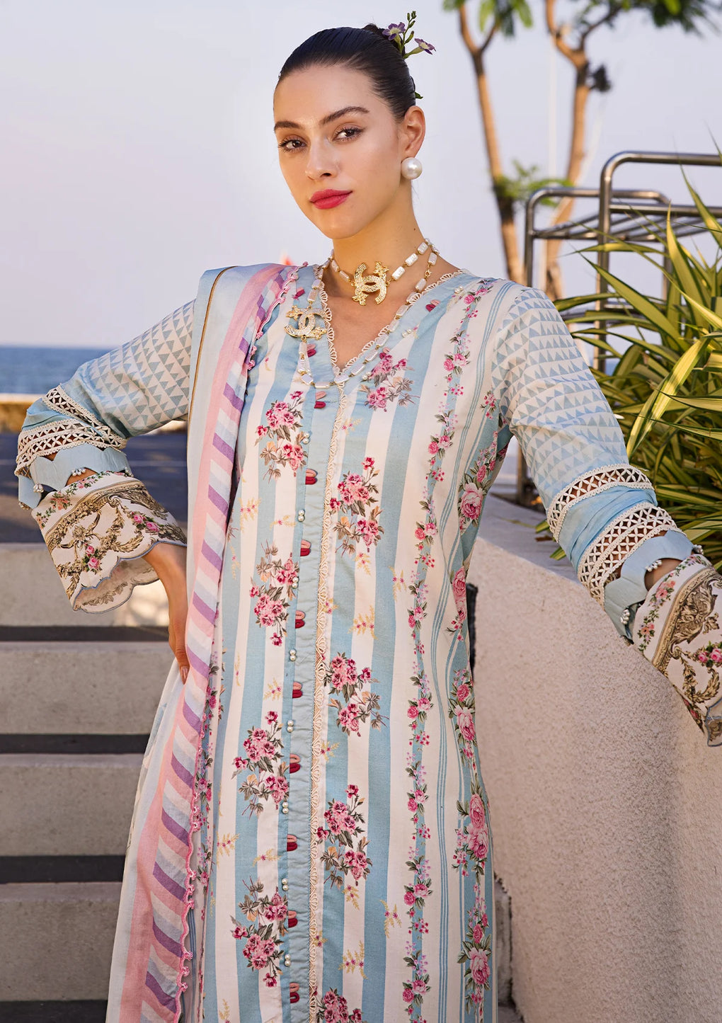 Elaf Premium | Prints Collection 2024 | EOP-04B MARLENE -  Elaf Premium Formal - Original Designer Dress - House of Maryam