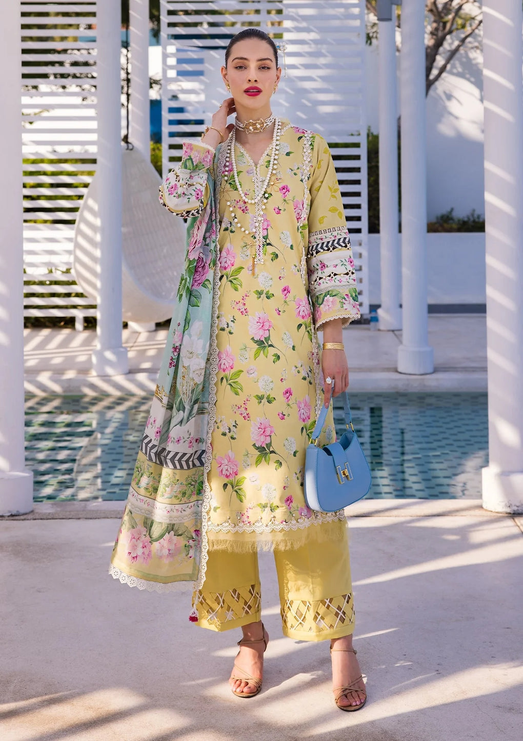 Elaf Premium | Prints Collection 2024 | EOP-02B HUAHIN CHIC by Designer Elaf Premium - House of Maryam - Pakistani Designer Ethnic Wear in {{ shop.shopifyCountryName }}