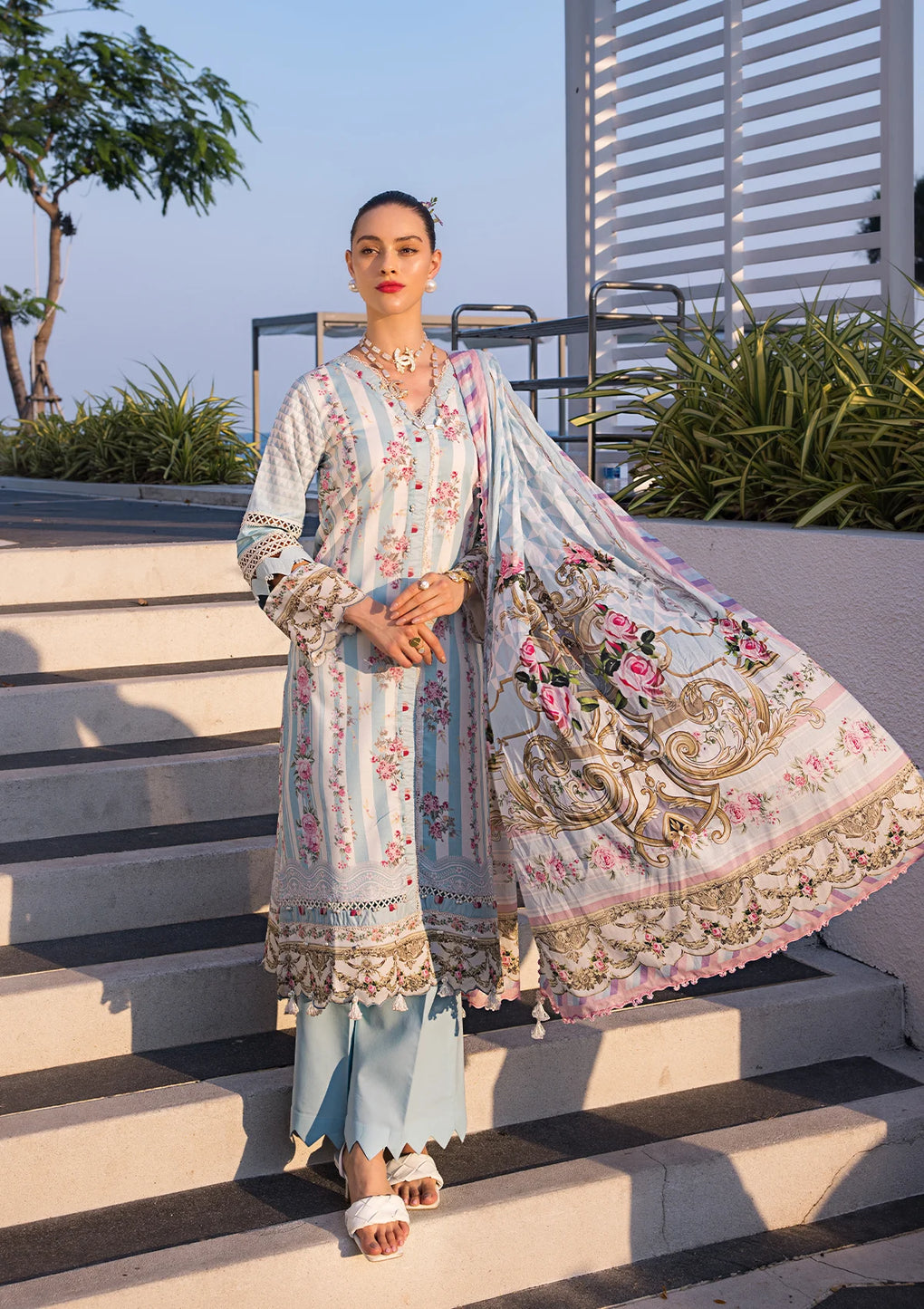 Elaf Premium | Prints Collection 2024 | EOP-04B MARLENE -  Elaf Premium Formal - Original Designer Dress - House of Maryam
