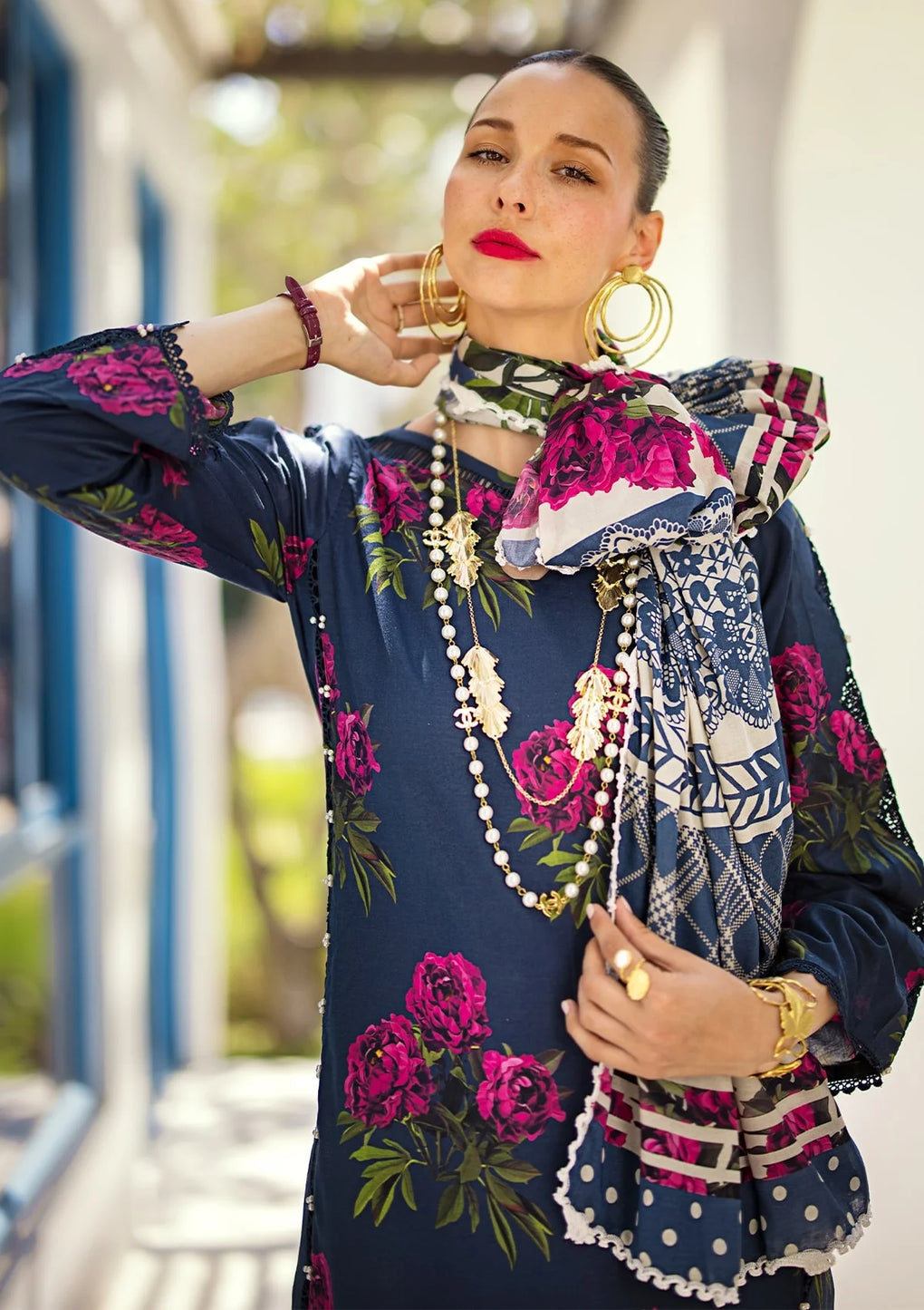 Elaf Premium | Prints Collection 2024 | EOP-03B PATTAYA POISE -  Elaf Premium Formal - Original Designer Dress - House of Maryam