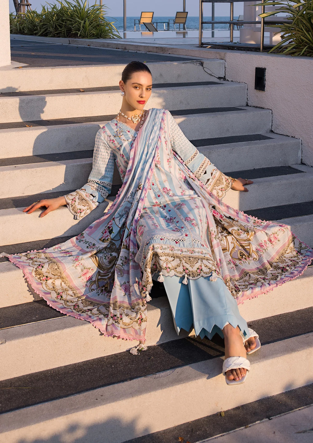 Elaf Premium | Prints Collection 2024 | EOP-04B MARLENE -  Elaf Premium Formal - Original Designer Dress - House of Maryam