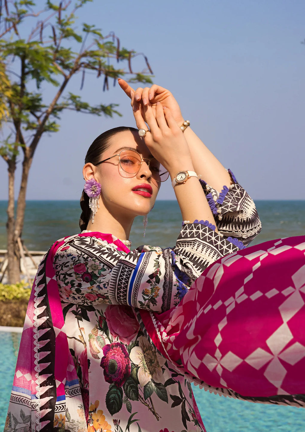 Elaf Premium | Prints Collection 2024 | EOP-06A AMARI MUSE -  Elaf Premium Formal - Original Designer Dress - House of Maryam