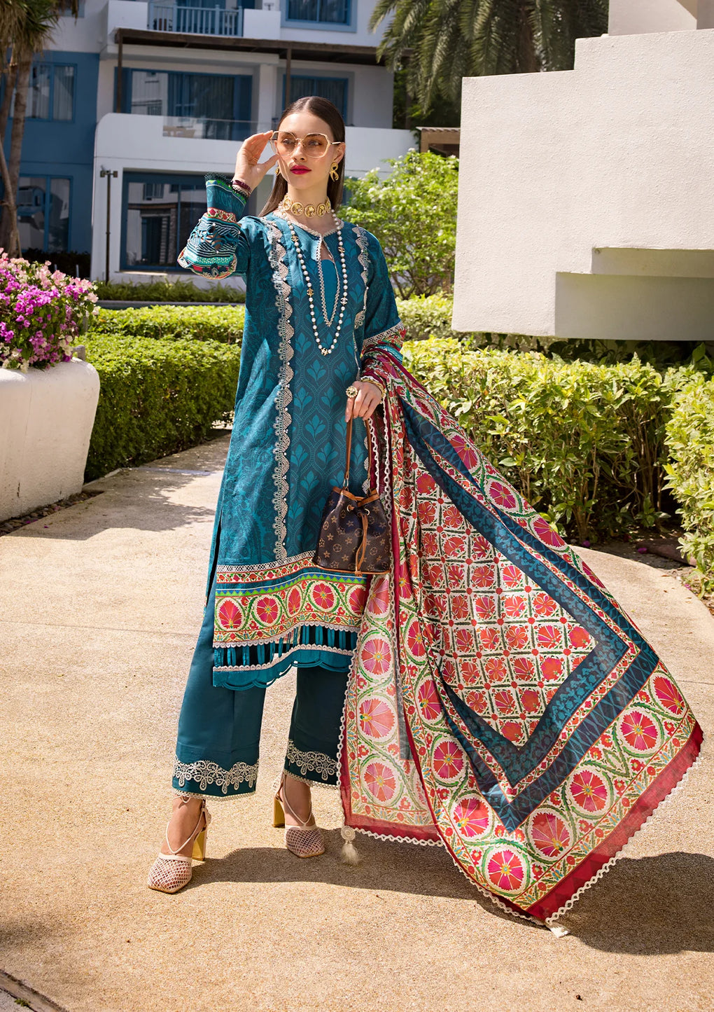 Elaf Premium | Prints Collection 2024 | EOP-07A FAUNA -  Elaf Premium Formal - Original Designer Dress - House of Maryam