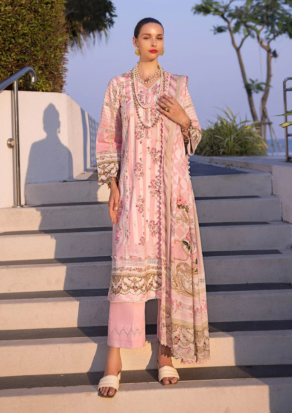 Elaf Premium | Prints Collection 2024 | EOP-04A THAI BLOOM -  Elaf Premium Formal - Original Designer Dress - House of Maryam