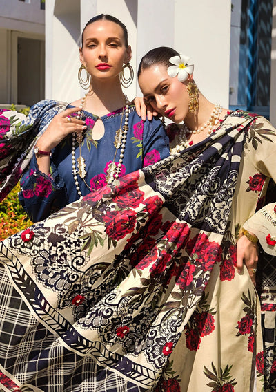 Elaf Premium | Prints Collection 2024 | EOP-03A SWAN -  Elaf Premium Formal - Original Designer Dress - House of Maryam