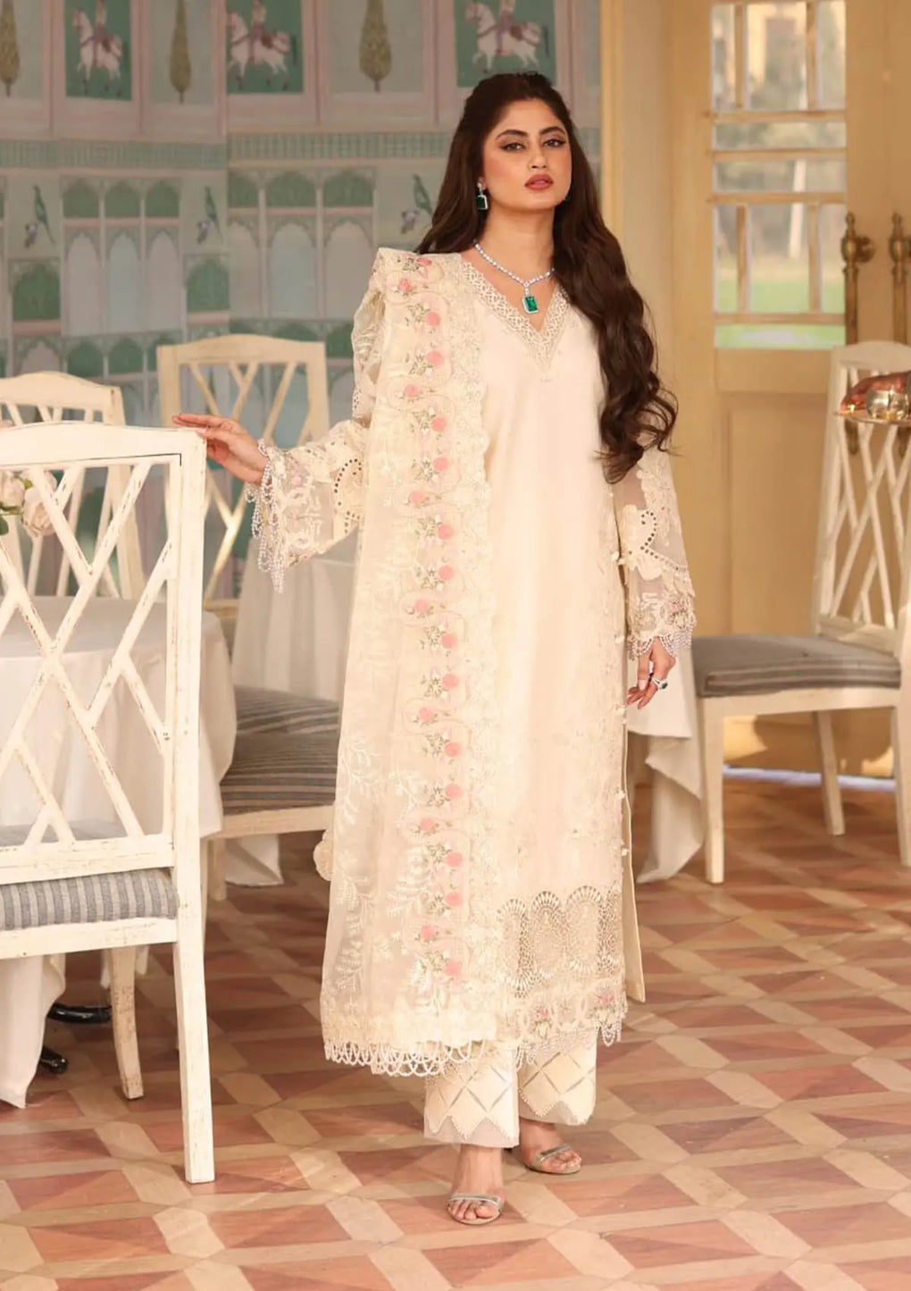 Elaf Premium | Eid Edit 2024 | ELE-01A MOTIA by Designer Elaf Premium - House of Maryam - Pakistani Designer Ethnic Wear in {{ shop.shopifyCountryName }}