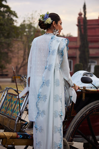 Elan | Luxury Lawn 25 | CELESTINE (EL25-05 B)-Brand:Elan-Type:Ladies Clothes-Blue-Lawn-House of Maryam- Buy in UK, USA