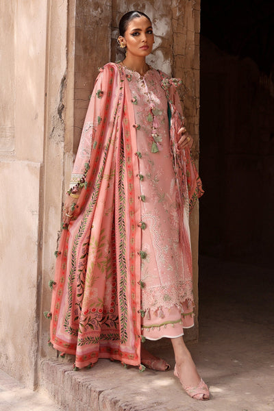 Elan | Luxury Lawn 25 | SERENE (EL25-01 A)-Brand:Elan-Type:Ladies Clothes-Blush Pink-Lawn-House of Maryam- Buy in UK, USA