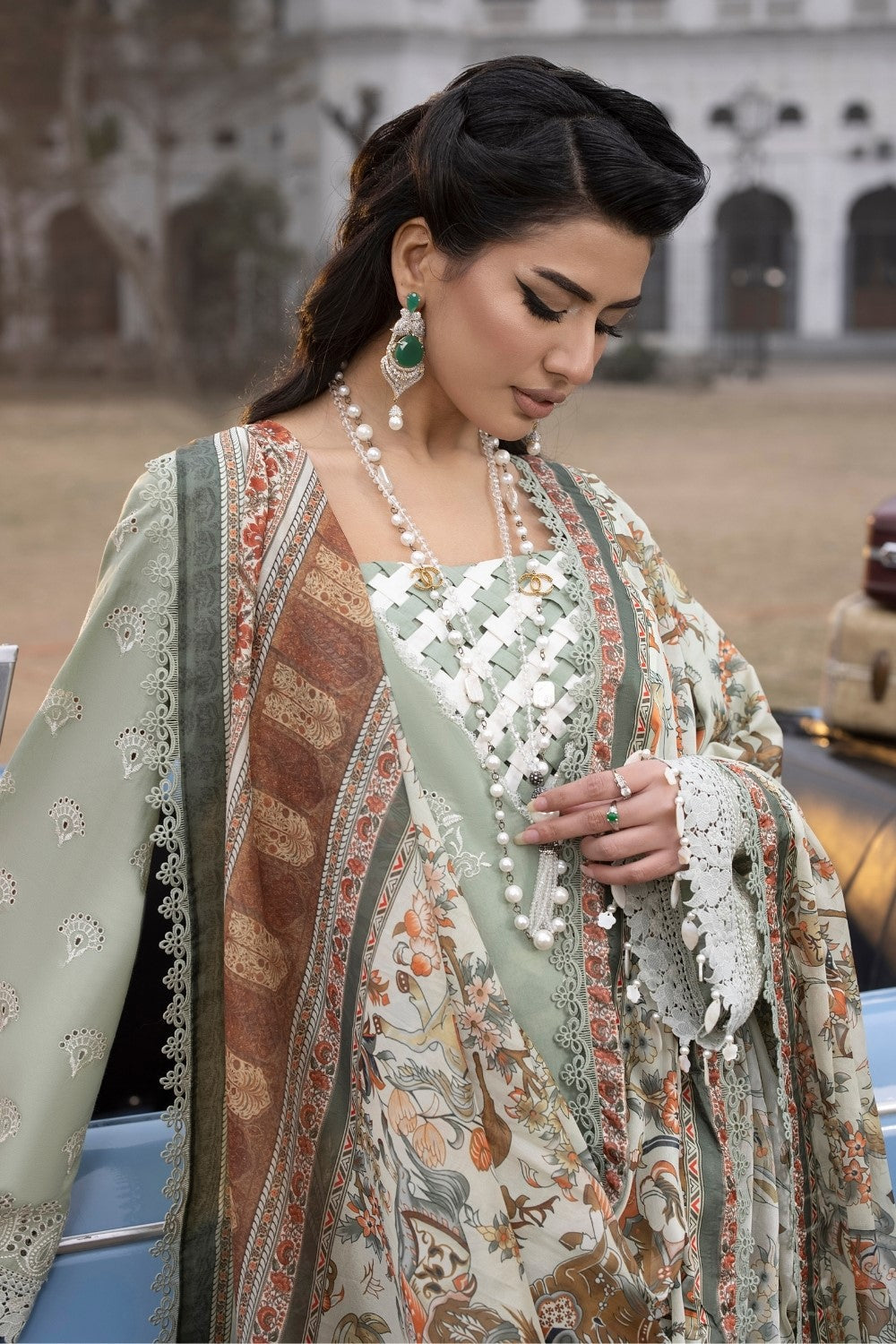 Ittehad | Embroidered Lawn | I-16 -  Ittehad Luxury - Original Designer Dress - House of Maryam