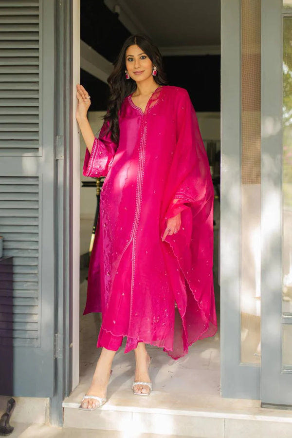 Jeem | Luxury Pret | ELSA PINK -  Jeem Luxury - Original Designer Dress - House of Maryam