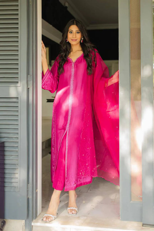 Jeem | Luxury Pret | ELSA PINK -  Jeem Luxury - Original Designer Dress - House of Maryam