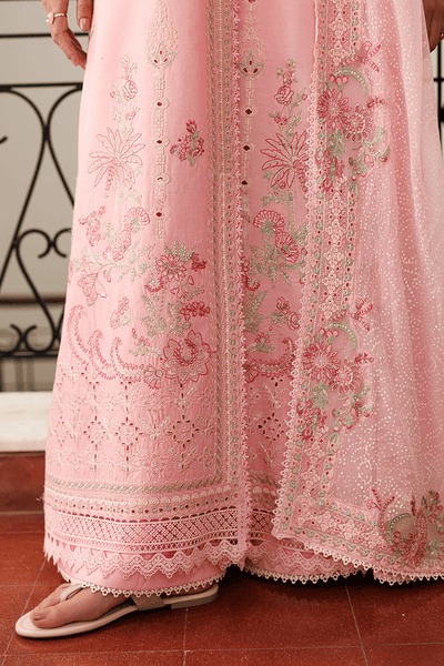Emaan Adeel | Mirabelle Festive Luxury Lawn | FIONA-Brand:Emaan Adeel-Type:Ladies Clothes-Pink-Lawn-House of Maryam- Buy in UK, USA