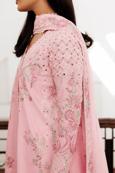 Emaan Adeel | Mirabelle Festive Luxury Lawn | FIONA-Brand:Emaan Adeel-Type:Ladies Clothes-Pink-Lawn-House of Maryam- Buy in UK, USA