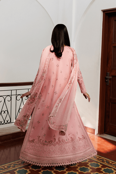 Emaan Adeel | Mirabelle Festive Luxury Lawn | FIONA-Brand:Emaan Adeel-Type:Ladies Clothes-Pink-Lawn-House of Maryam- Buy in UK, USA