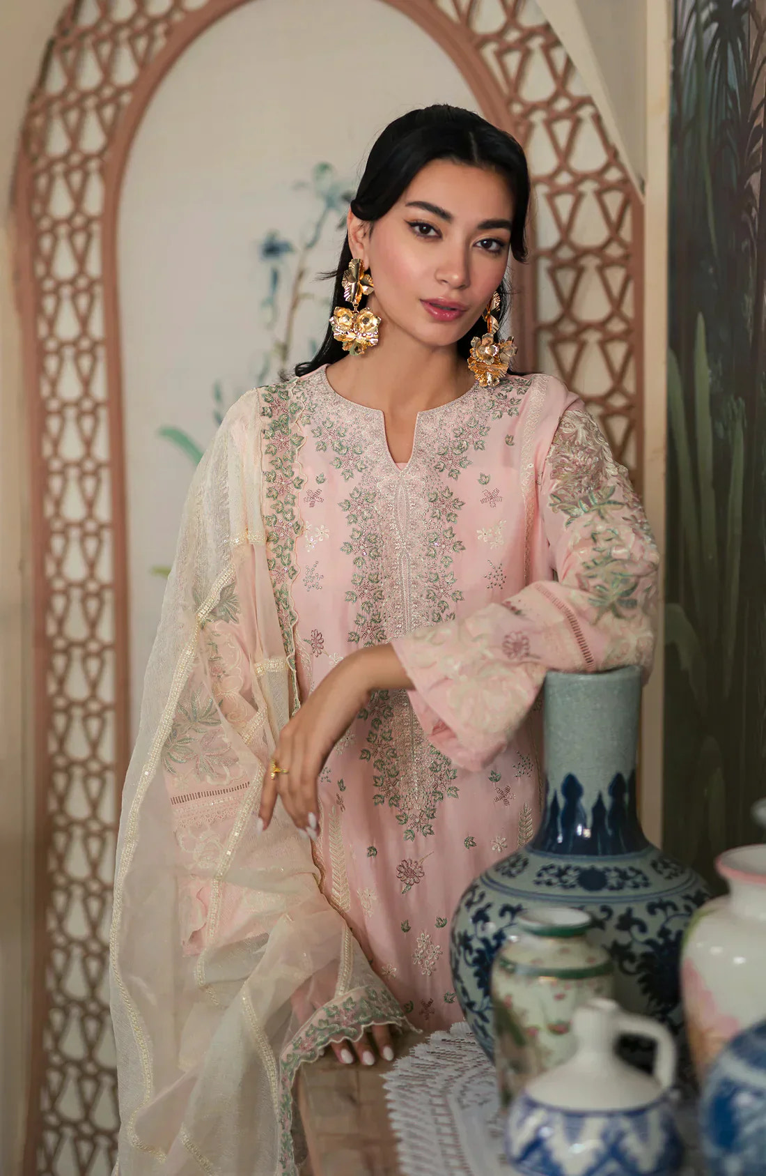 Emaan Adeel | Ayra Luxury Lawn 24 | AR-01 -  Emaan Adeel Luxury - Original Designer Dress - House of Maryam
