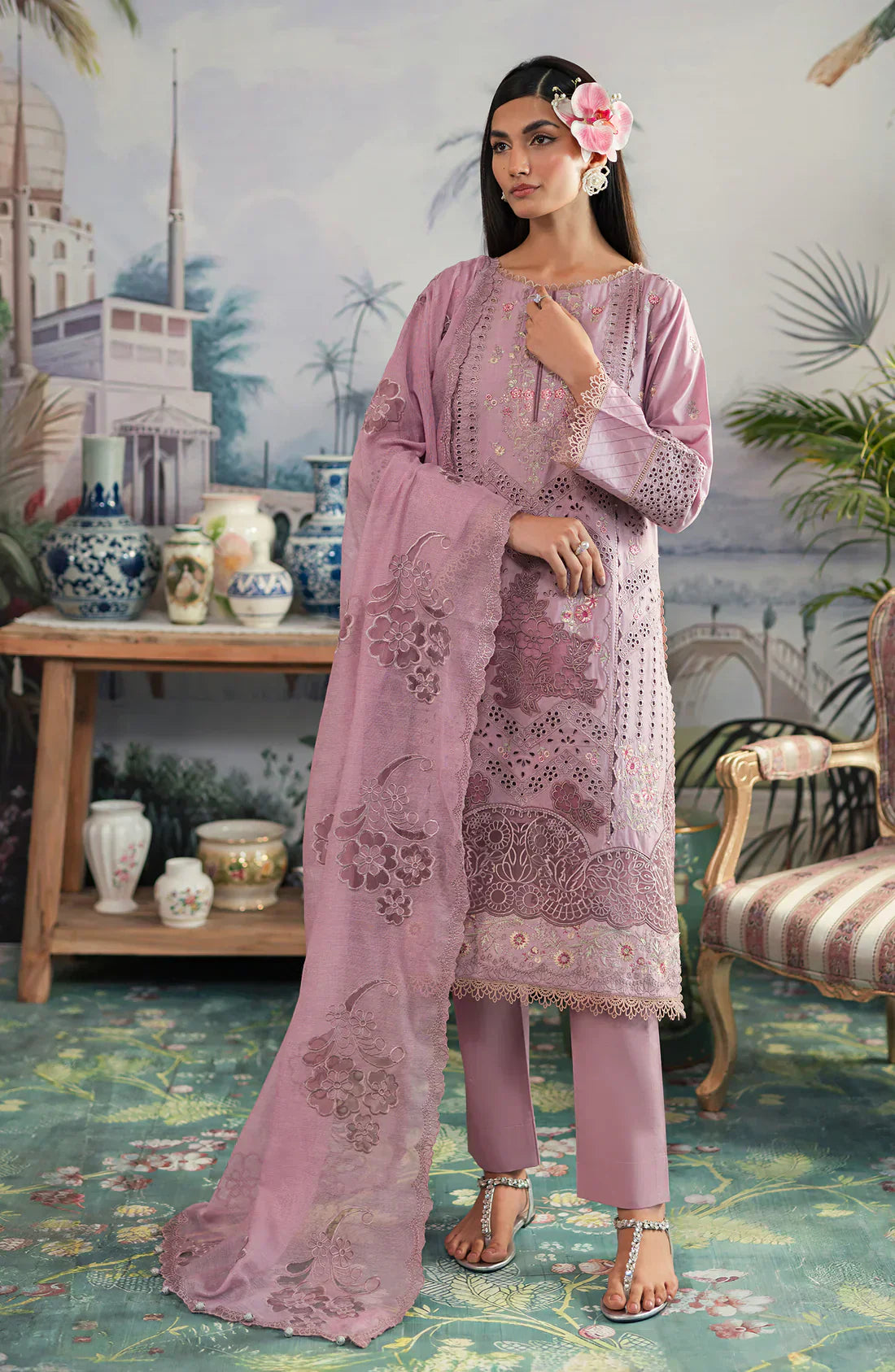 Emaan Adeel | Ayra Luxury Lawn 24 | AR-03 -  Emaan Adeel Luxury - Original Designer Dress - House of Maryam