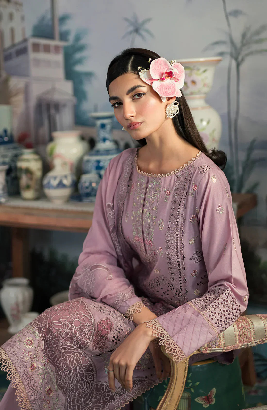 Emaan Adeel | Ayra Luxury Lawn 24 | AR-03 by Designer Emaan Adeel - House of Maryam - Pakistani Designer Ethnic Wear in {{ shop.shopifyCountryName }}