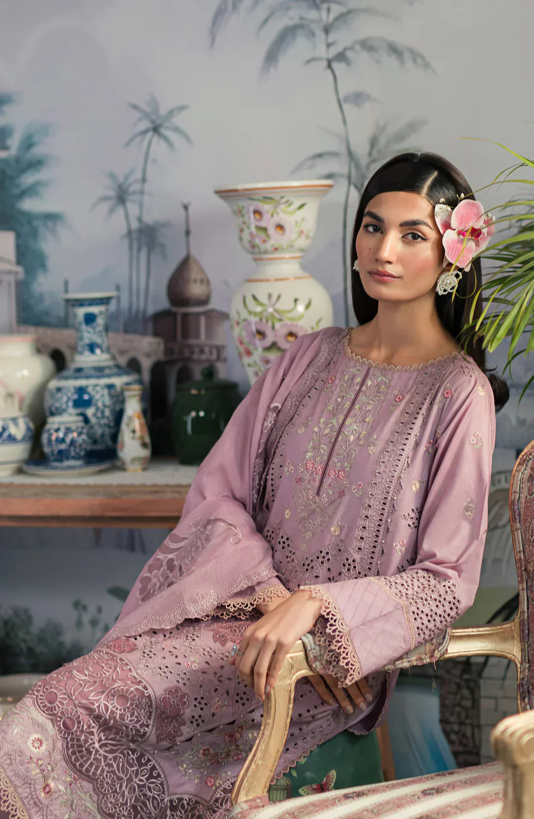 Emaan Adeel | Ayra Luxury Lawn 24 | AR-03 -  Emaan Adeel Luxury - Original Designer Dress - House of Maryam