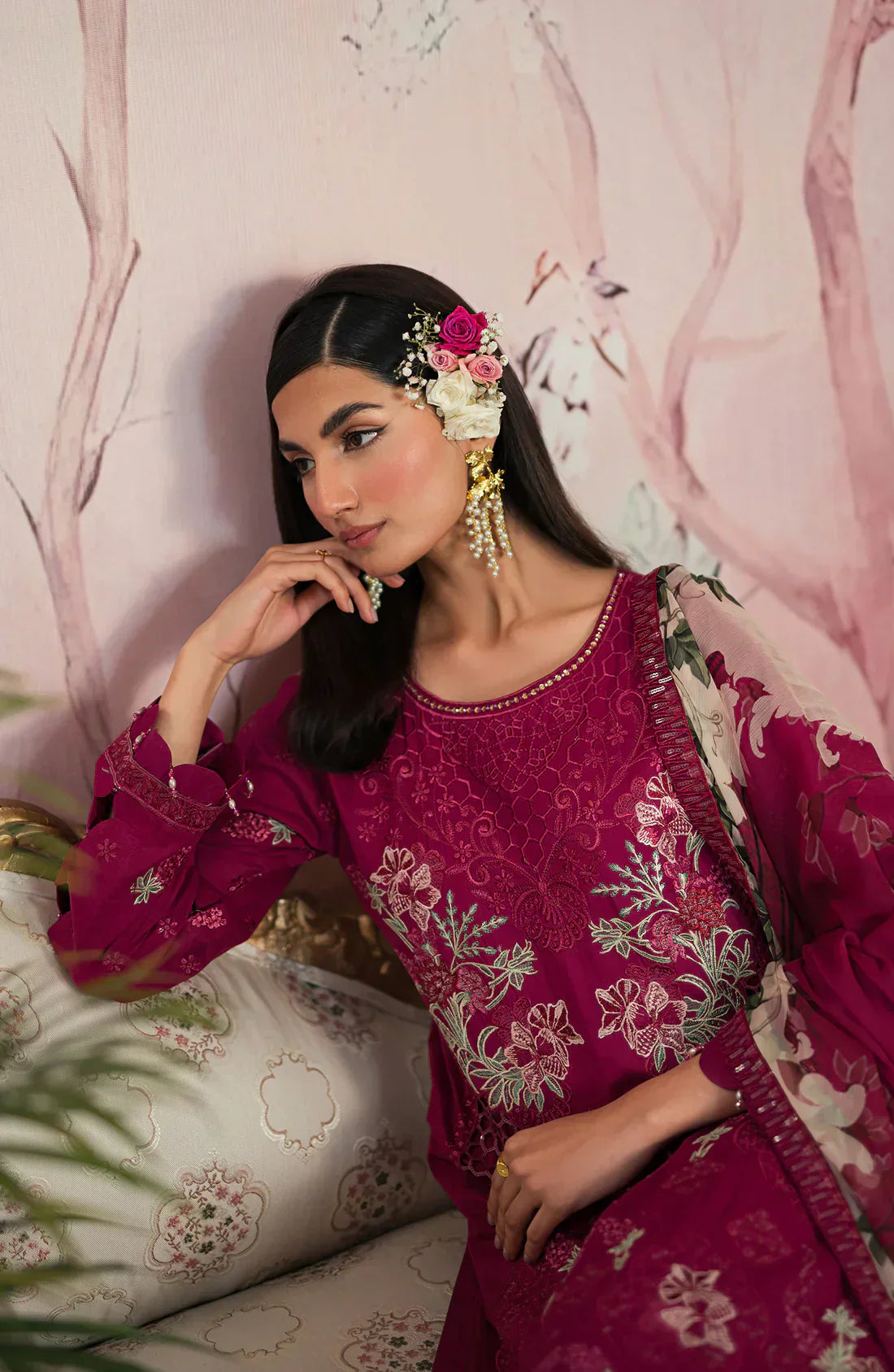 Emaan Adeel | Ayra Luxury Lawn 24 | AR-04 -  Emaan Adeel Luxury - Original Designer Dress - House of Maryam