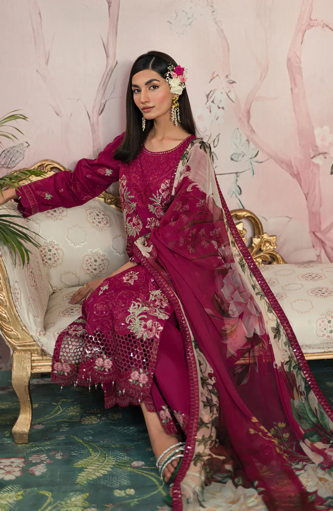 Emaan Adeel | Ayra Luxury Lawn 24 | AR-04 -  Emaan Adeel Luxury - Original Designer Dress - House of Maryam