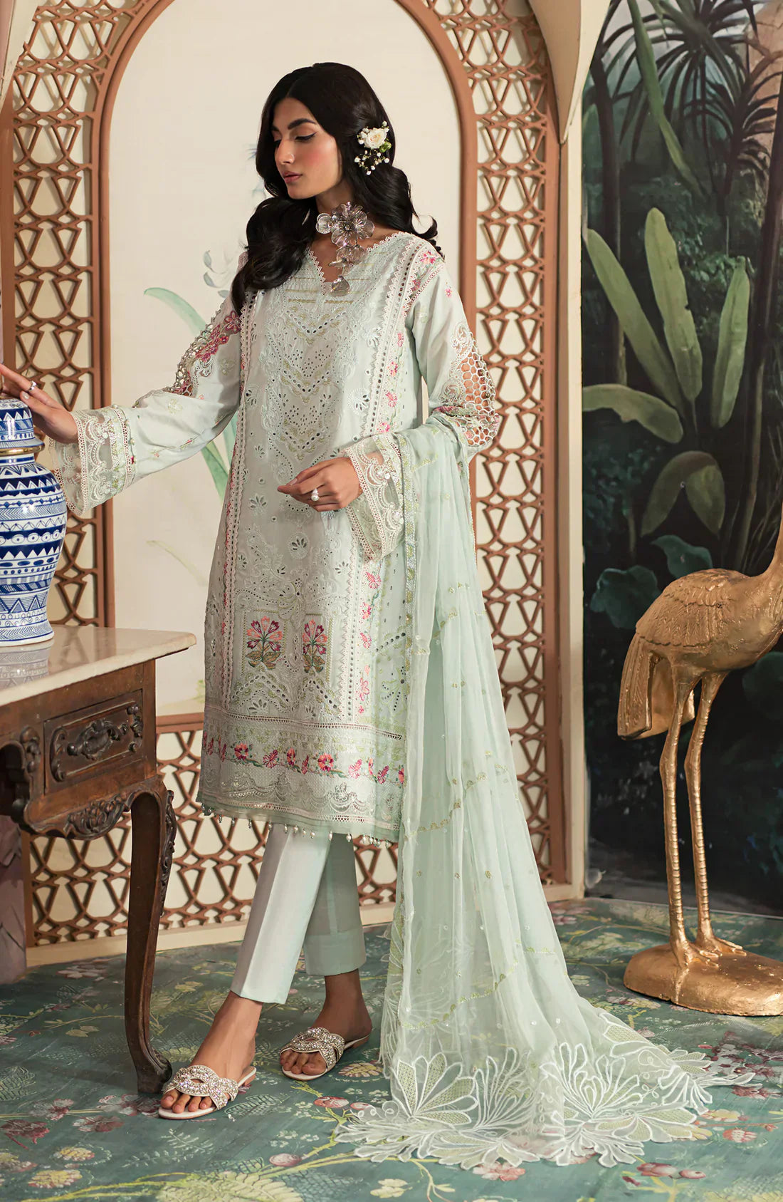 Emaan Adeel | Ayra Luxury Lawn 24 | AR-07 by Designer Emaan Adeel - House of Maryam - Pakistani Designer Ethnic Wear in {{ shop.shopifyCountryName }}