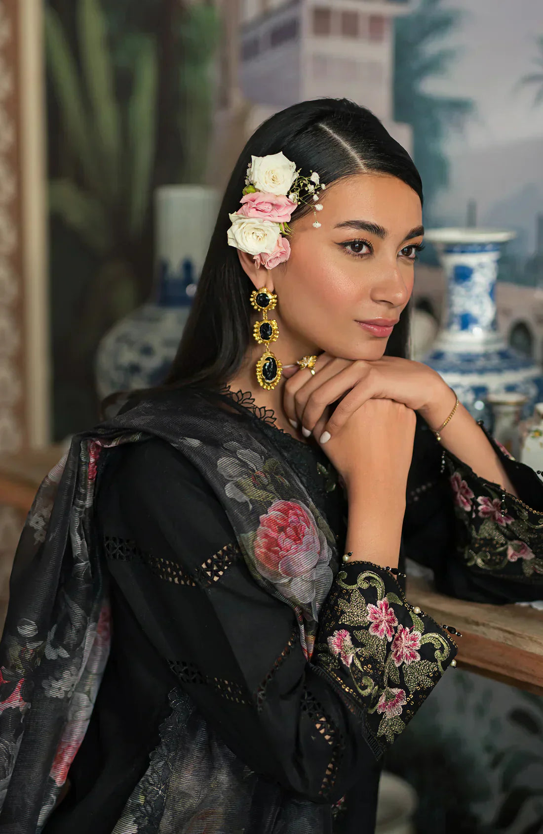 Emaan Adeel | Ayra Luxury Lawn 24 | AR-05 -  Emaan Adeel Luxury - Original Designer Dress - House of Maryam