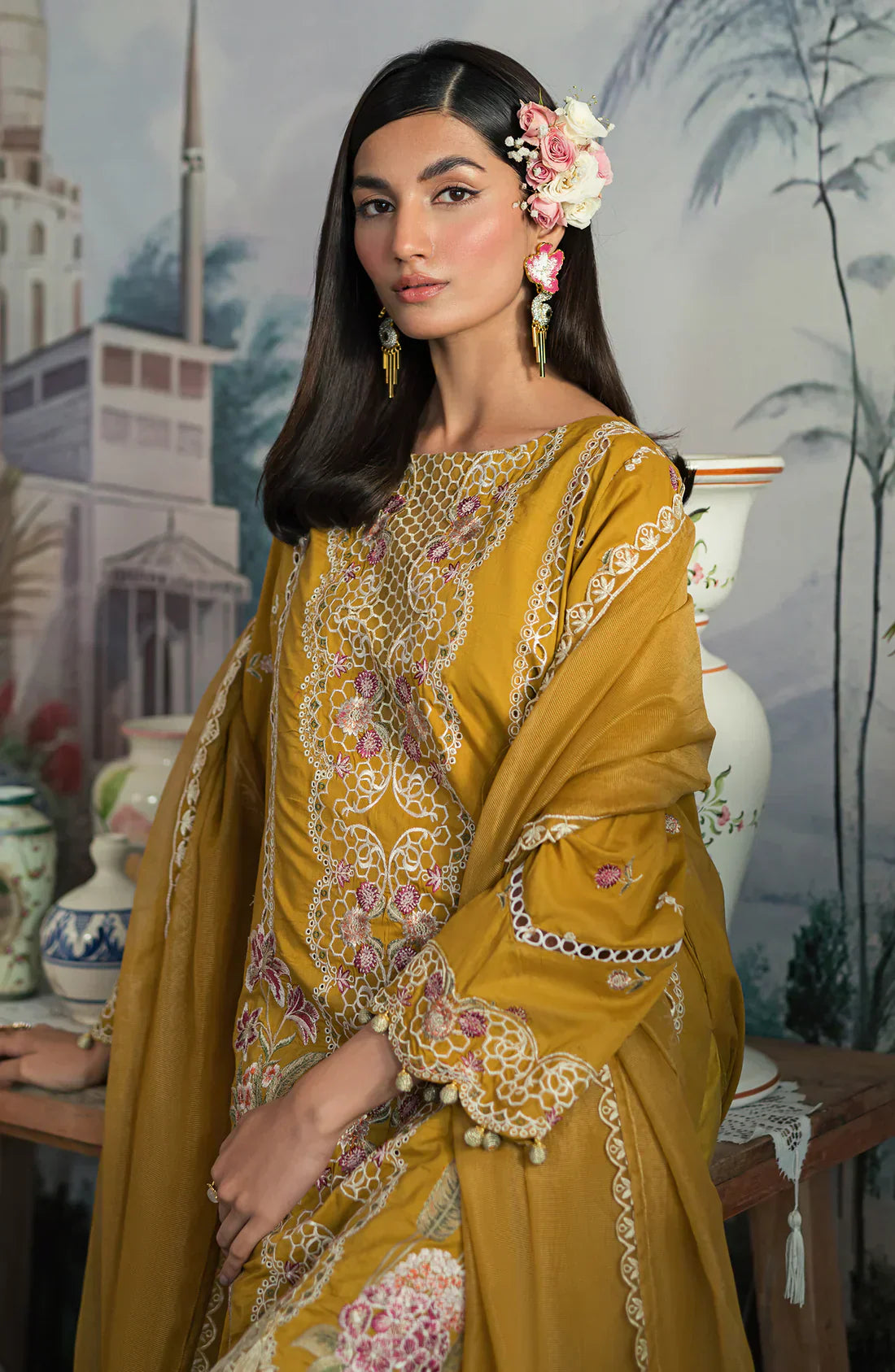 Emaan Adeel | Ayra Luxury Lawn 24 | AR-06 -  Emaan Adeel Luxury - Original Designer Dress - House of Maryam