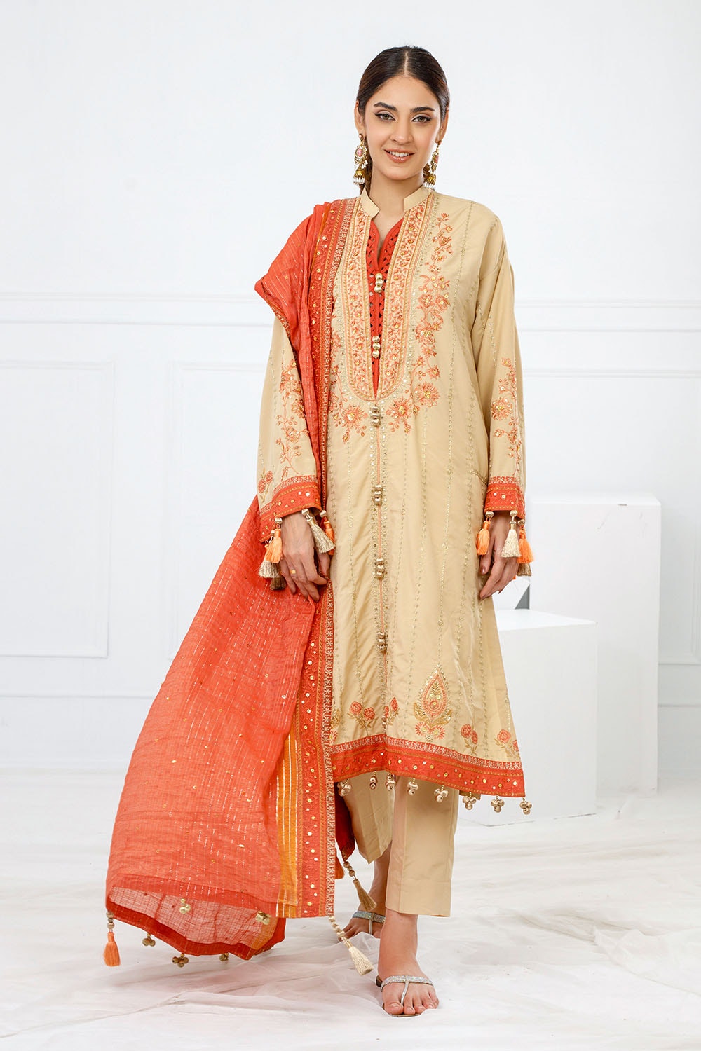 Gul Ahmed | Festive Eid 25 |  FE-52002 -  Gul Ahmed Ladies Clothes - Original Designer Dress - House of Maryam